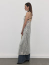 PROD  2023 WINTER Apricot Sparkle Sequin Long Dress