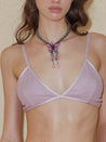 PROD 2024 Pre-spring One Size (75A-C; 80A-B) / Pink / In-stock French-style Triangle Bralette