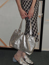 PROD 2024 Pre-spring One Size / Silver / In-stock Silver Chain Tote Bag