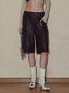 PROD 2024 Pre-spring Punk Faux Leather Shorts