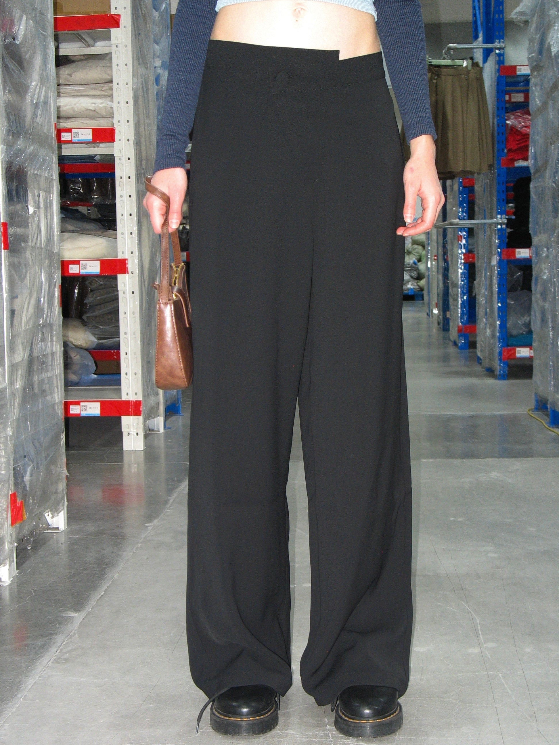 PROD Bldg 2023 winter 2 S（us XS） / black / In-stock Loose Fit Suit Pants