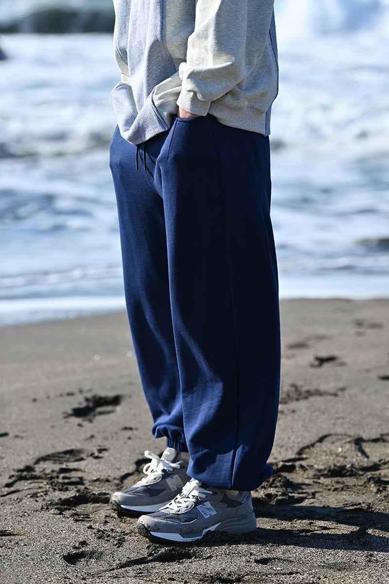 Oversize Sweatpants, Ocean Blue Sweatpants, Baggy Blue Cotton