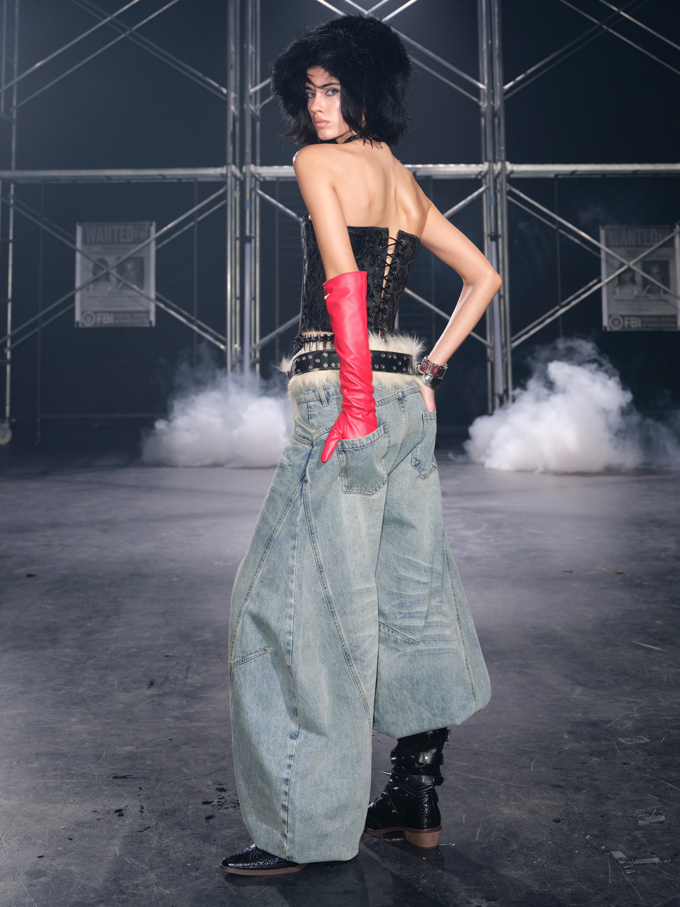 Furry Punk Belt / Tube Top