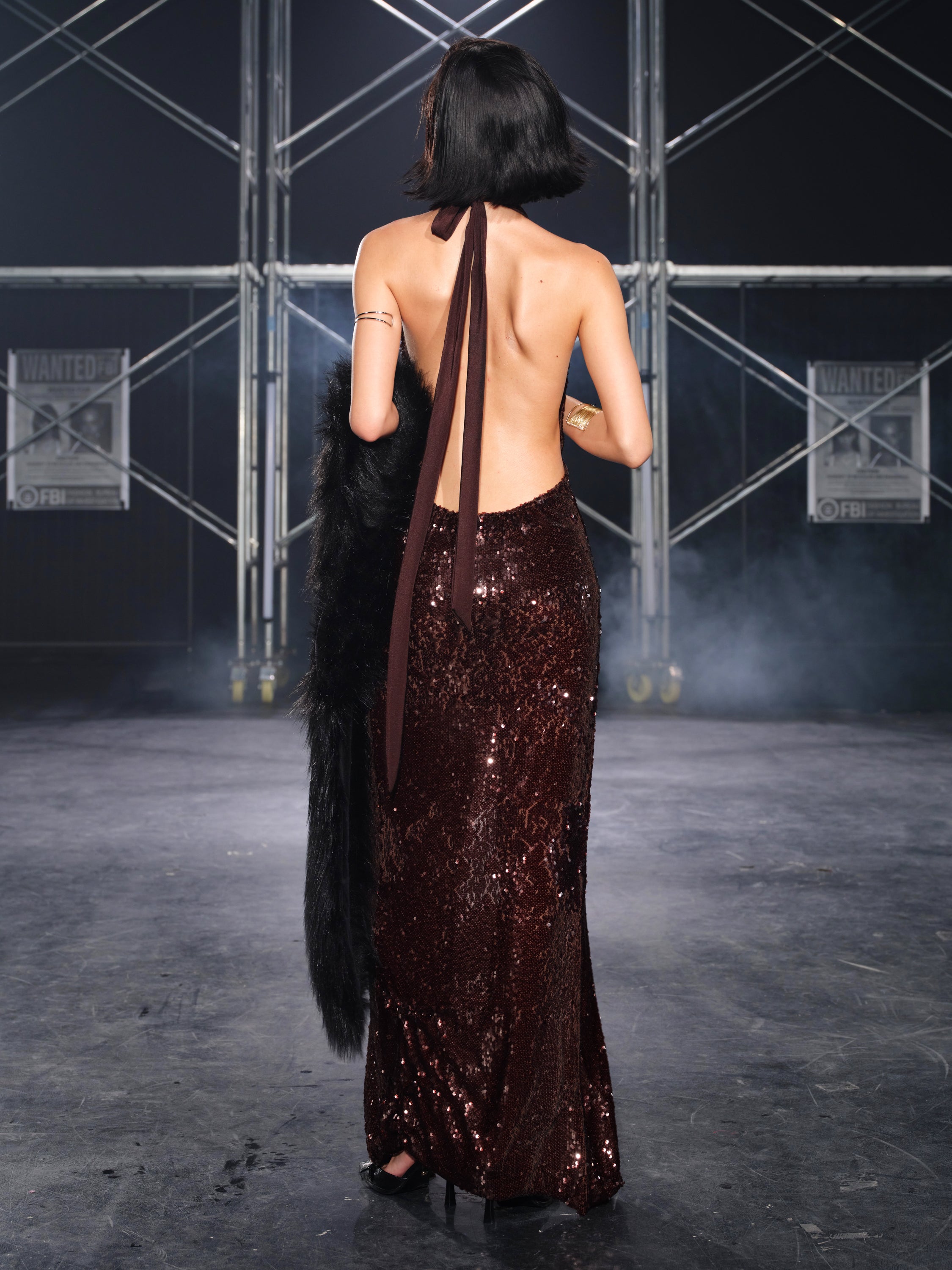 Ingrid Halter Neck Maxi Dress