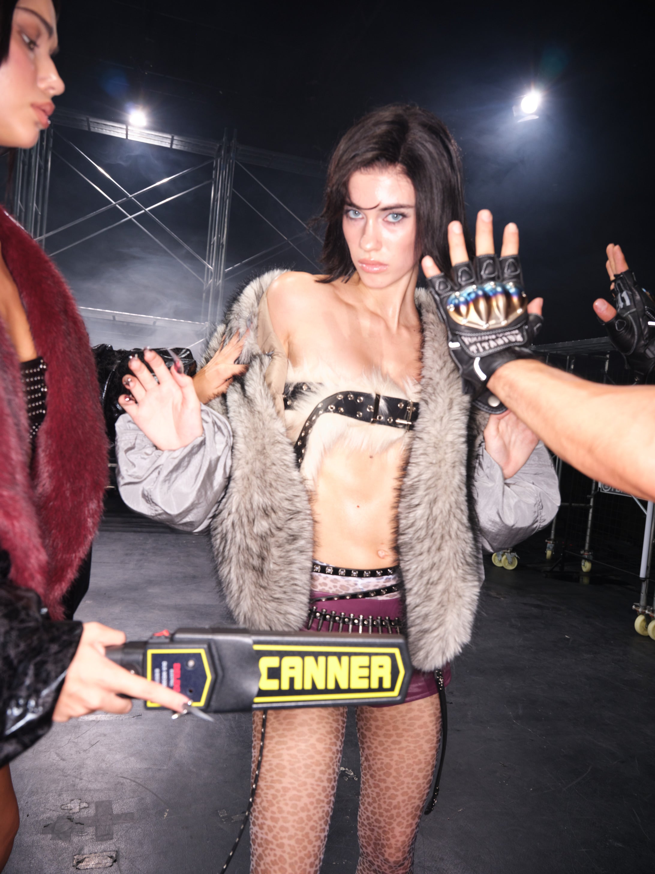 Furry Punk Belt / Tube Top