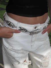 Midnight Studded Belt