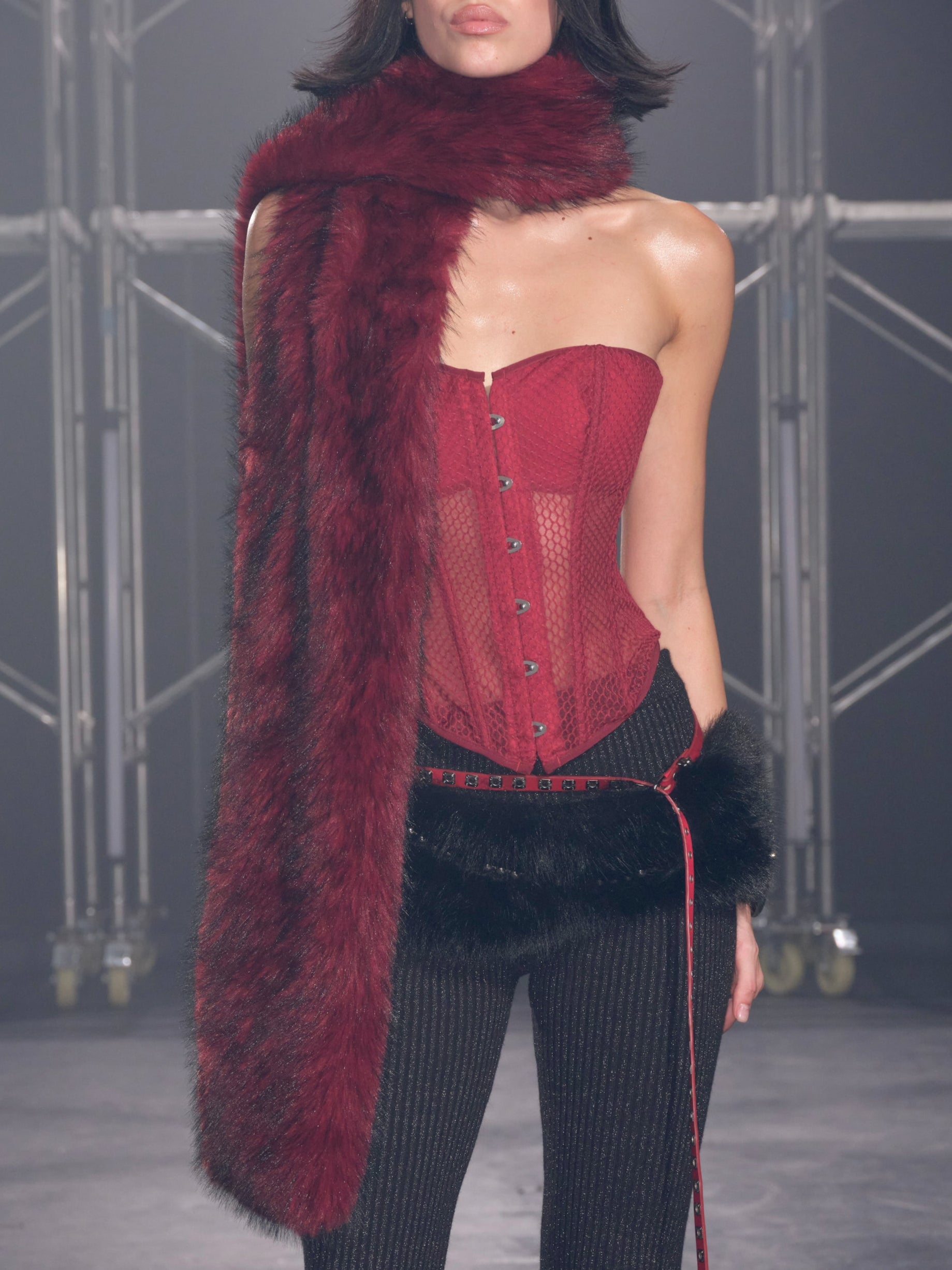 Nyra Faux Fur Extra Long Scarf