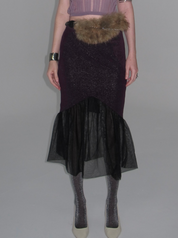 Faux Fur Waist Belt
