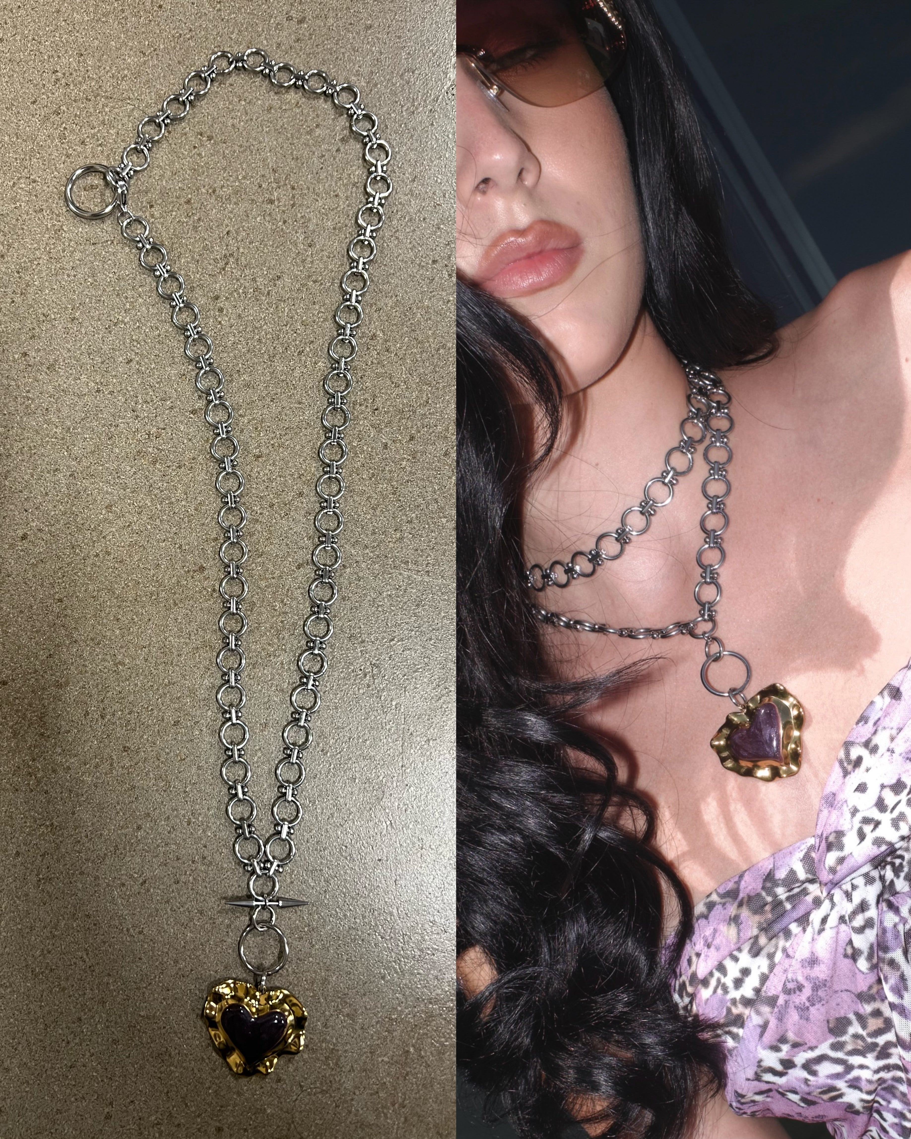 Molten Heart Multi-Wear Necklace