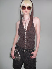 Leopard Print Hooded Tank