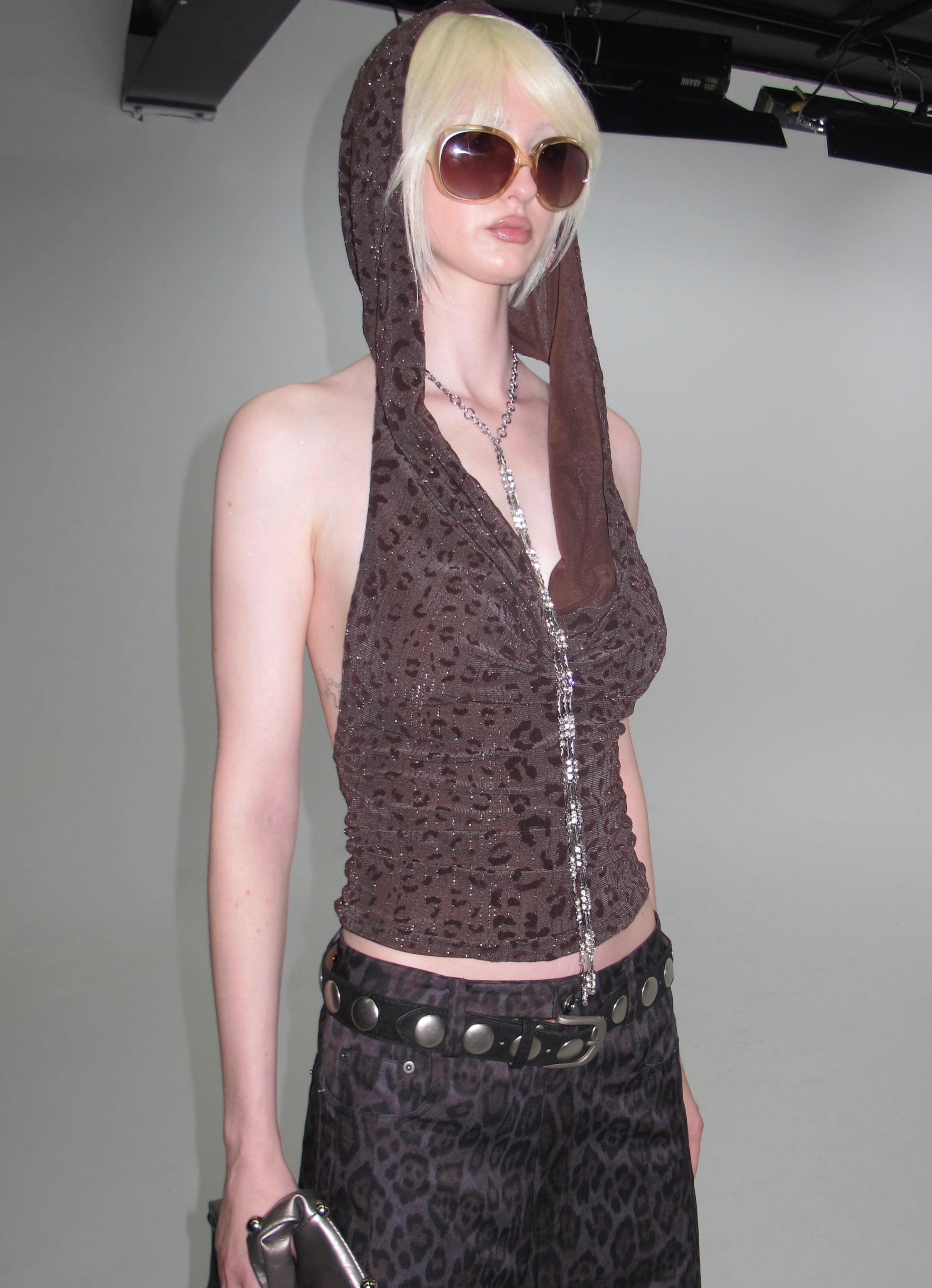 Leopard Print Hooded Tank