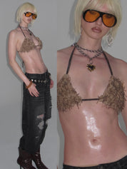 Wild Thing Feather Bikini Top