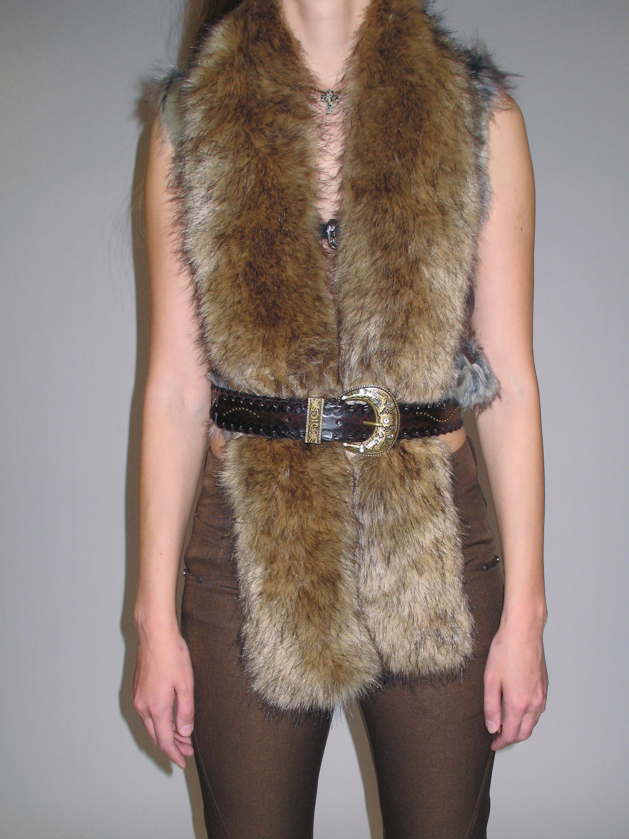 Faux Fur Long Scarf