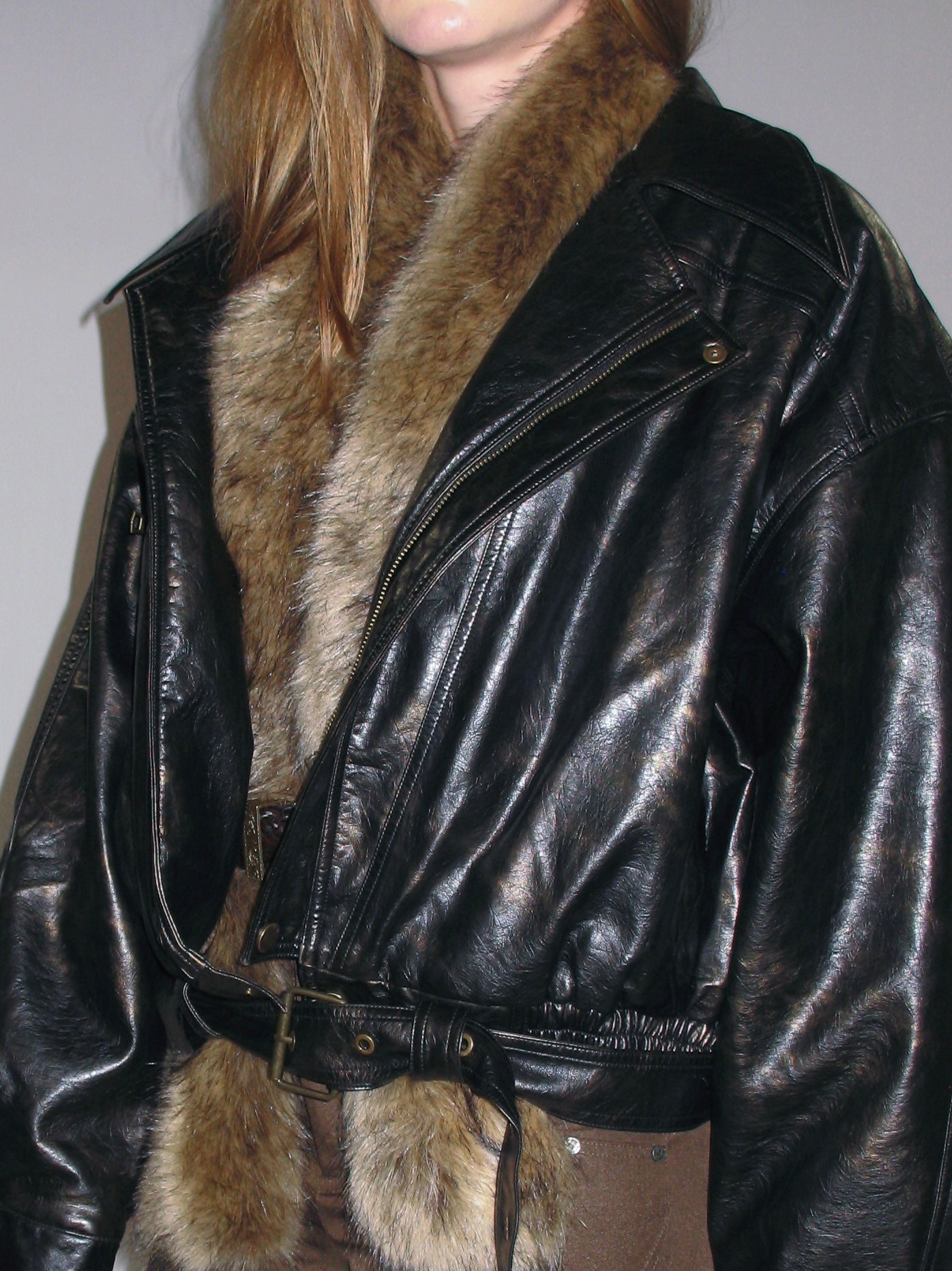 Metropolitan Faux Leather Quilted Coat