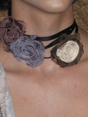 Roselle Triple Rose Ribbon