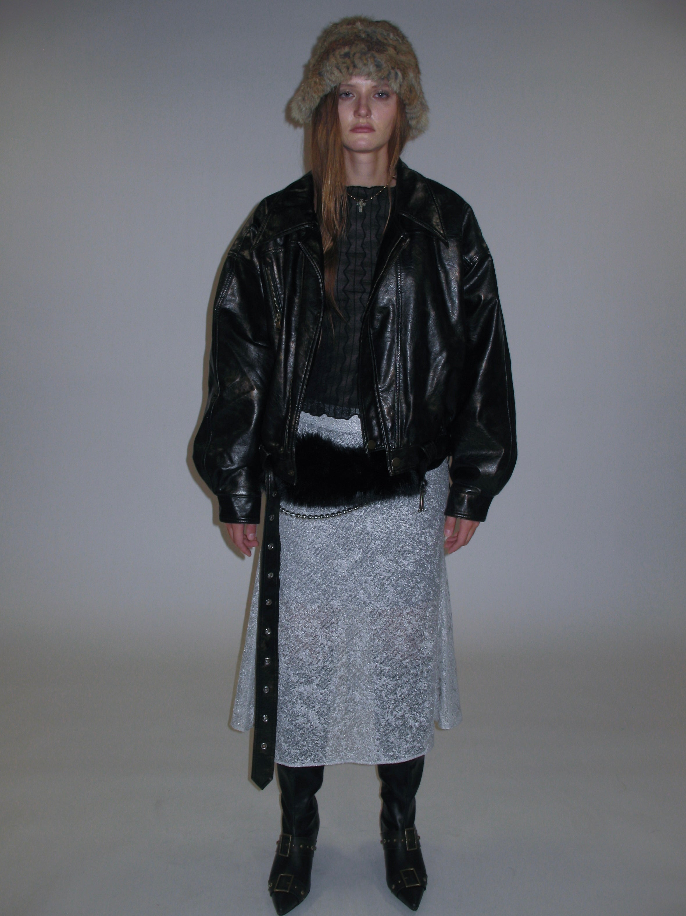 Metropolitan Faux Leather Quilted Coat