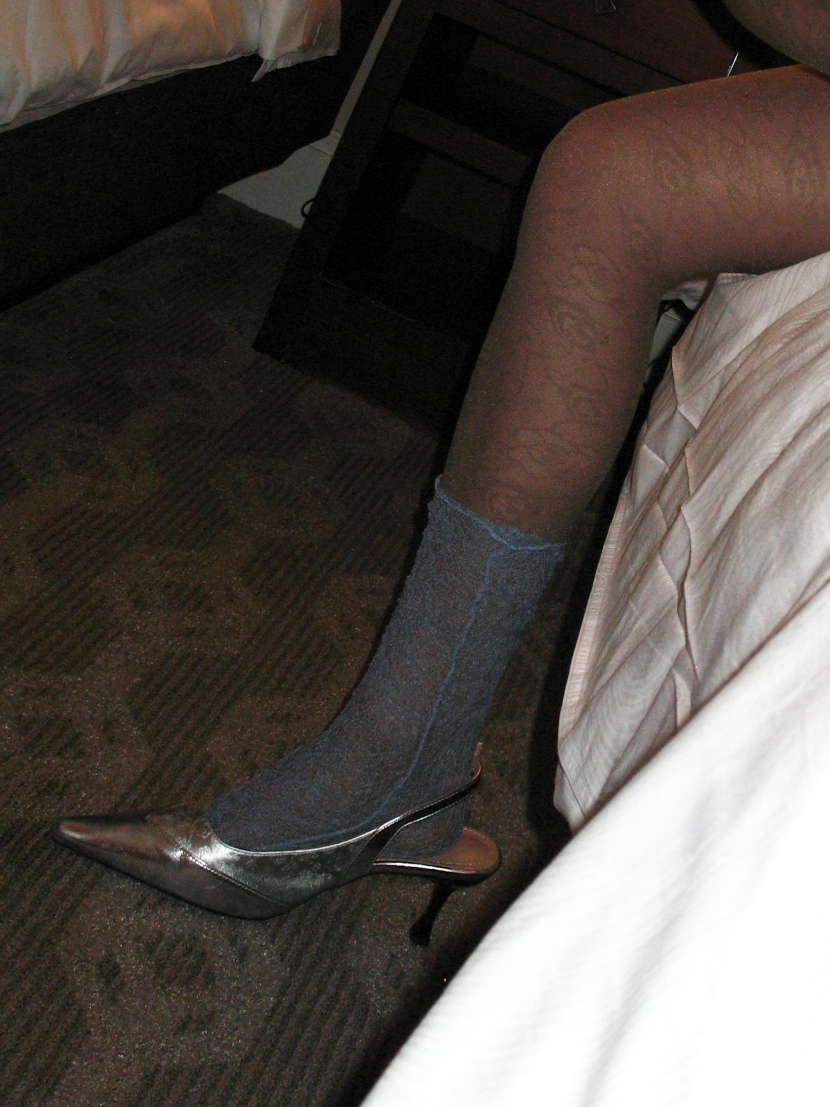 Sheer Mesh Lace Scrunch Socks