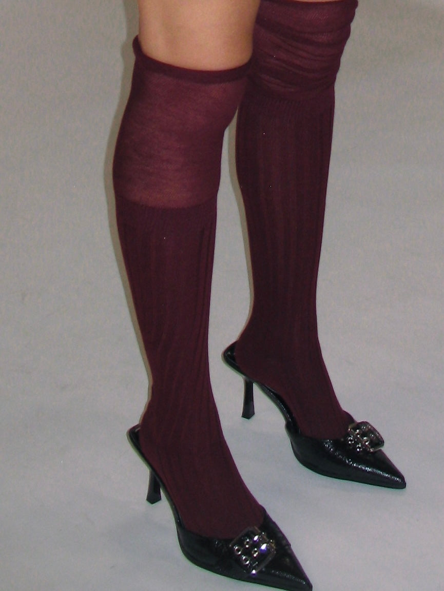 Splicing Thigh-High Over-The-Knee Socks