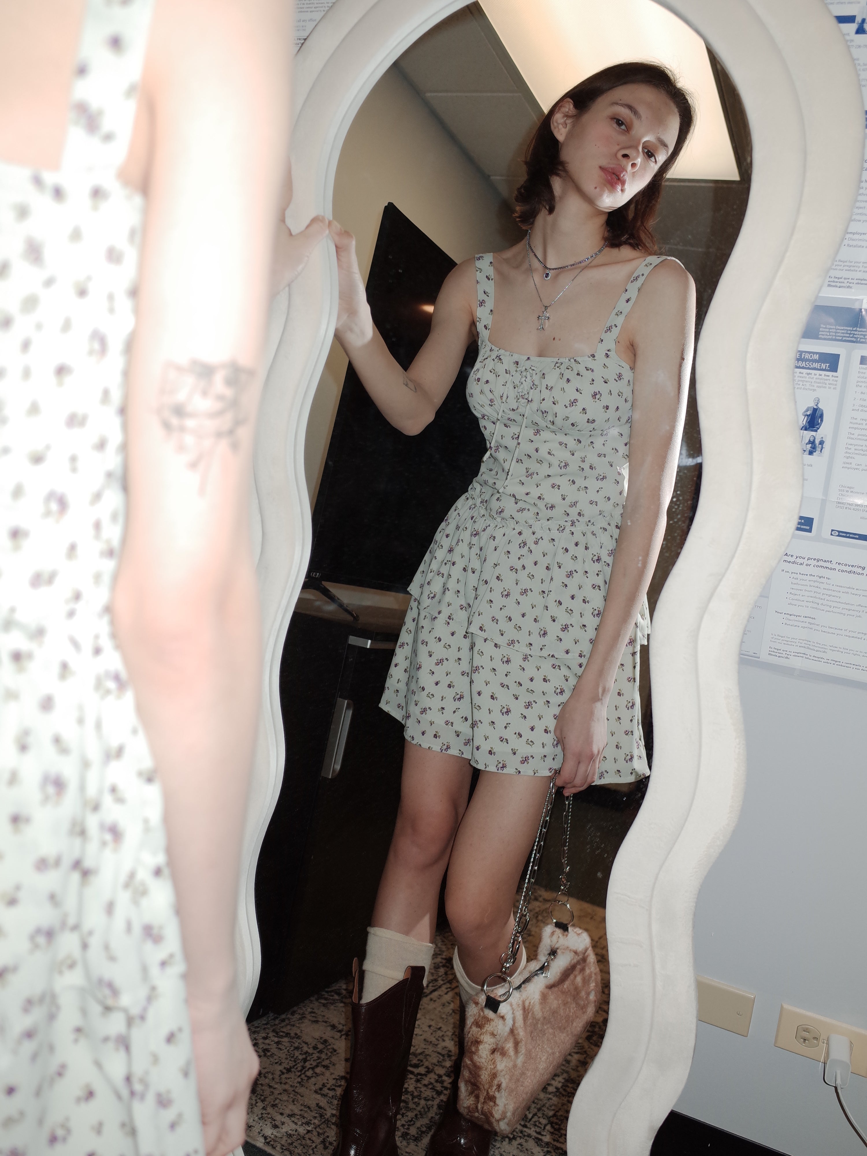 French Floral Sundress