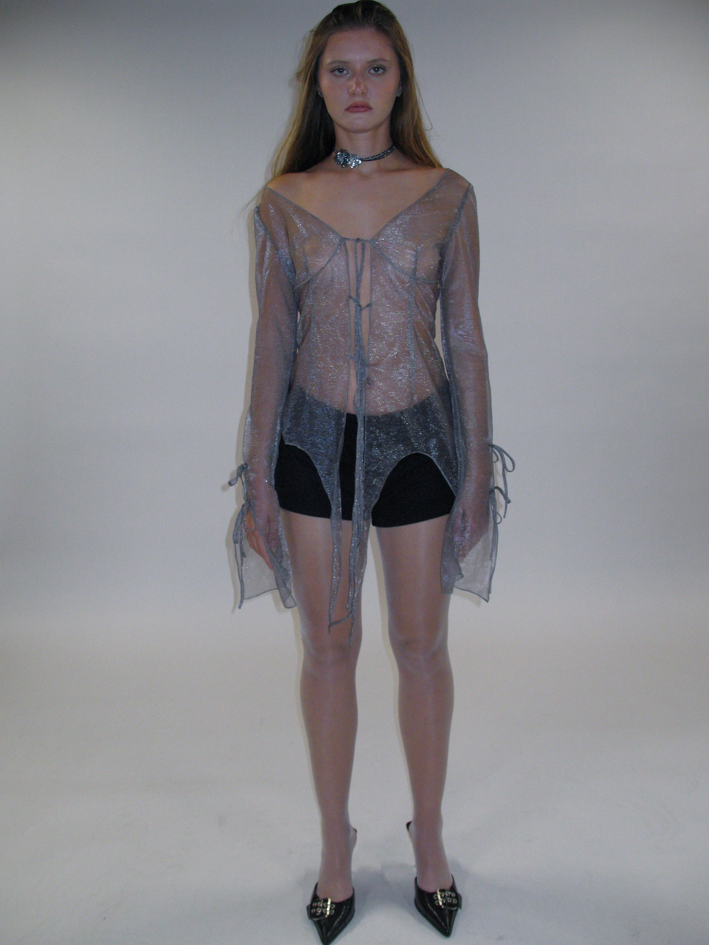 Ethereal Sheer Organza Top