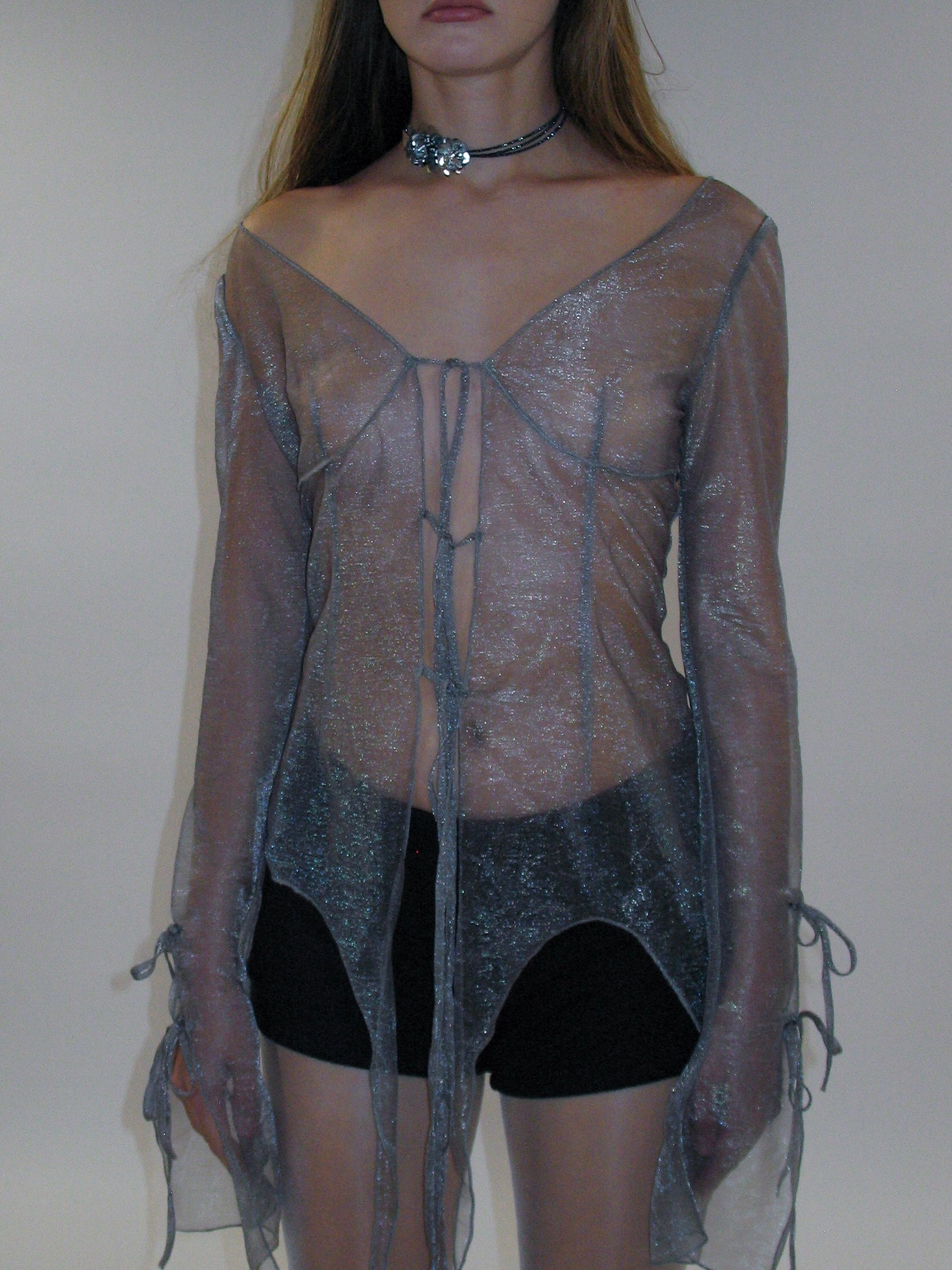 Ethereal Sheer Organza Top