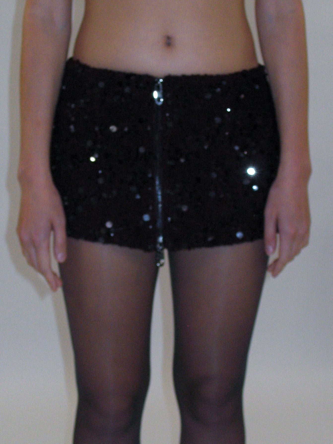 Radiant Garnet Zip Mini Skirt