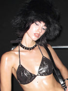 Faux Fur Bucket Hat Black