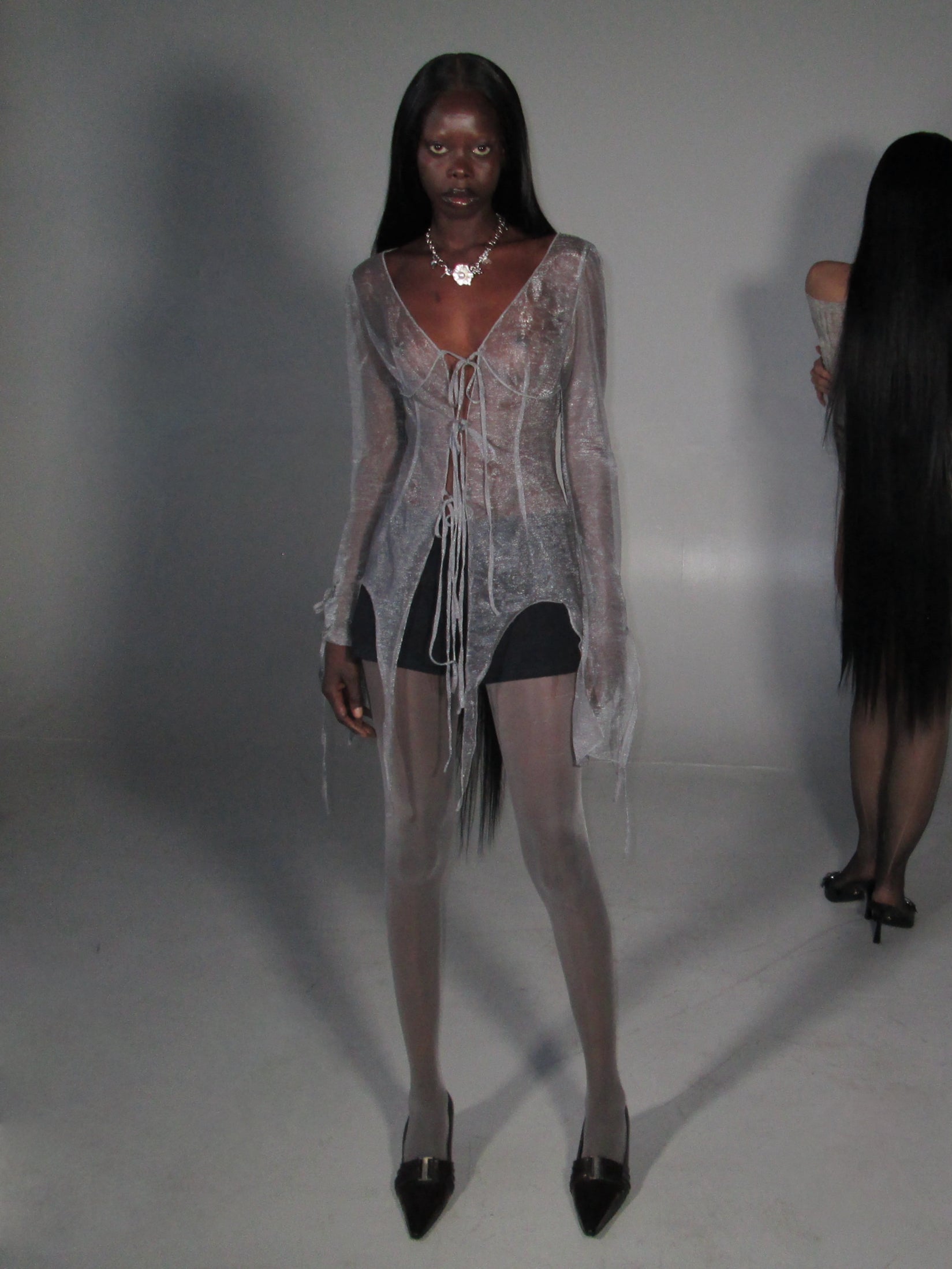 Ethereal Sheer Organza Top