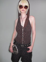 Seren Crystal-Effect Tassel Necklace