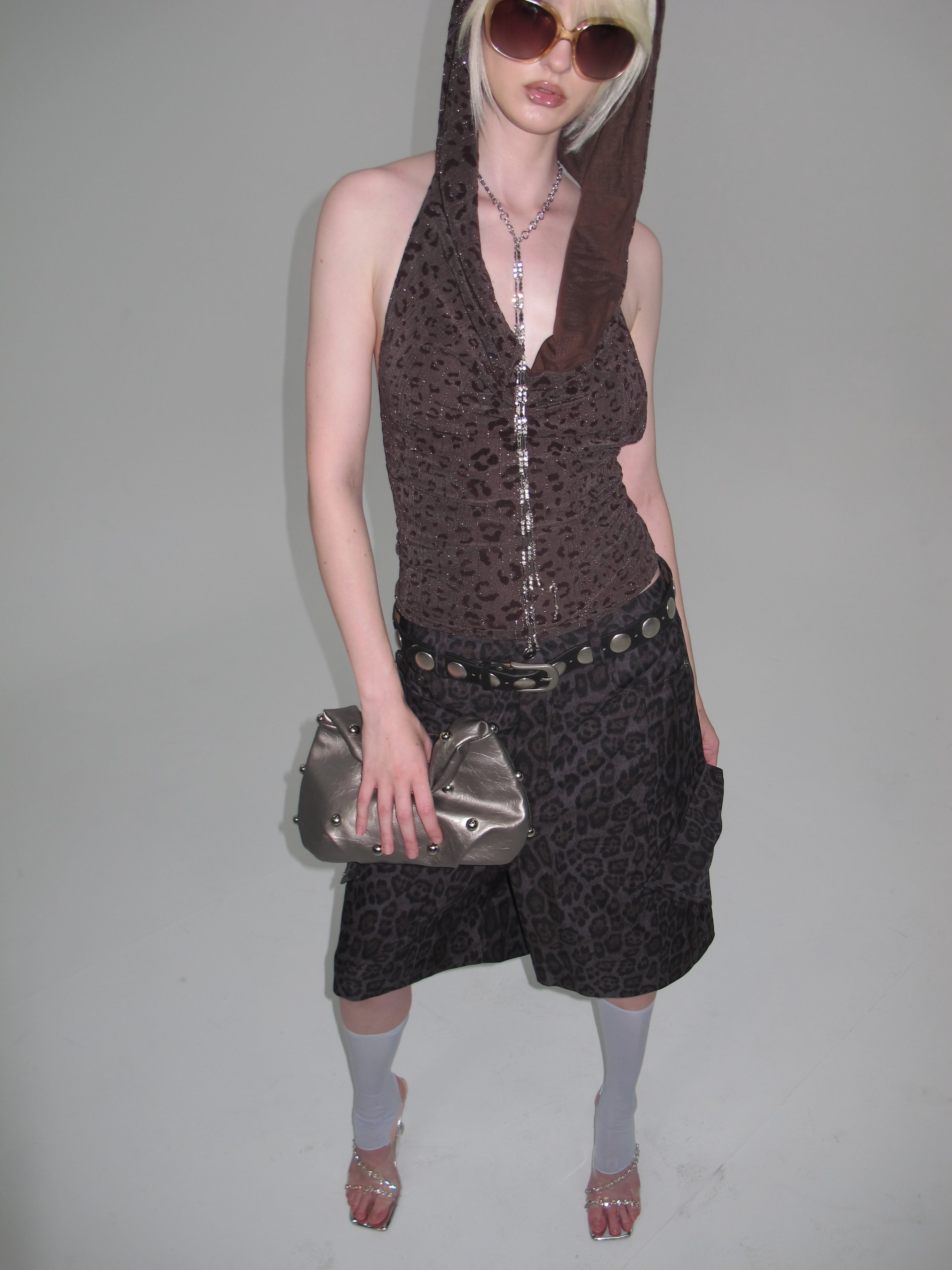 Leopard Print Hooded Tank