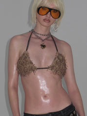Wild Thing Feather Bikini Top