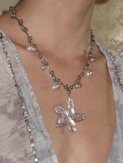 Liora Floral Pendant Necklace