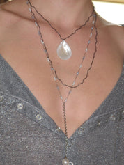 Undine Teardrop Layered Necklace Set