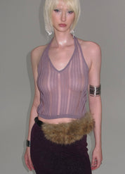 Ribbed Halter Knit Top