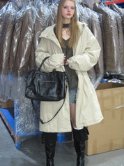 PROD  2023 winter 2 Hooded Long Lightweight Jacket