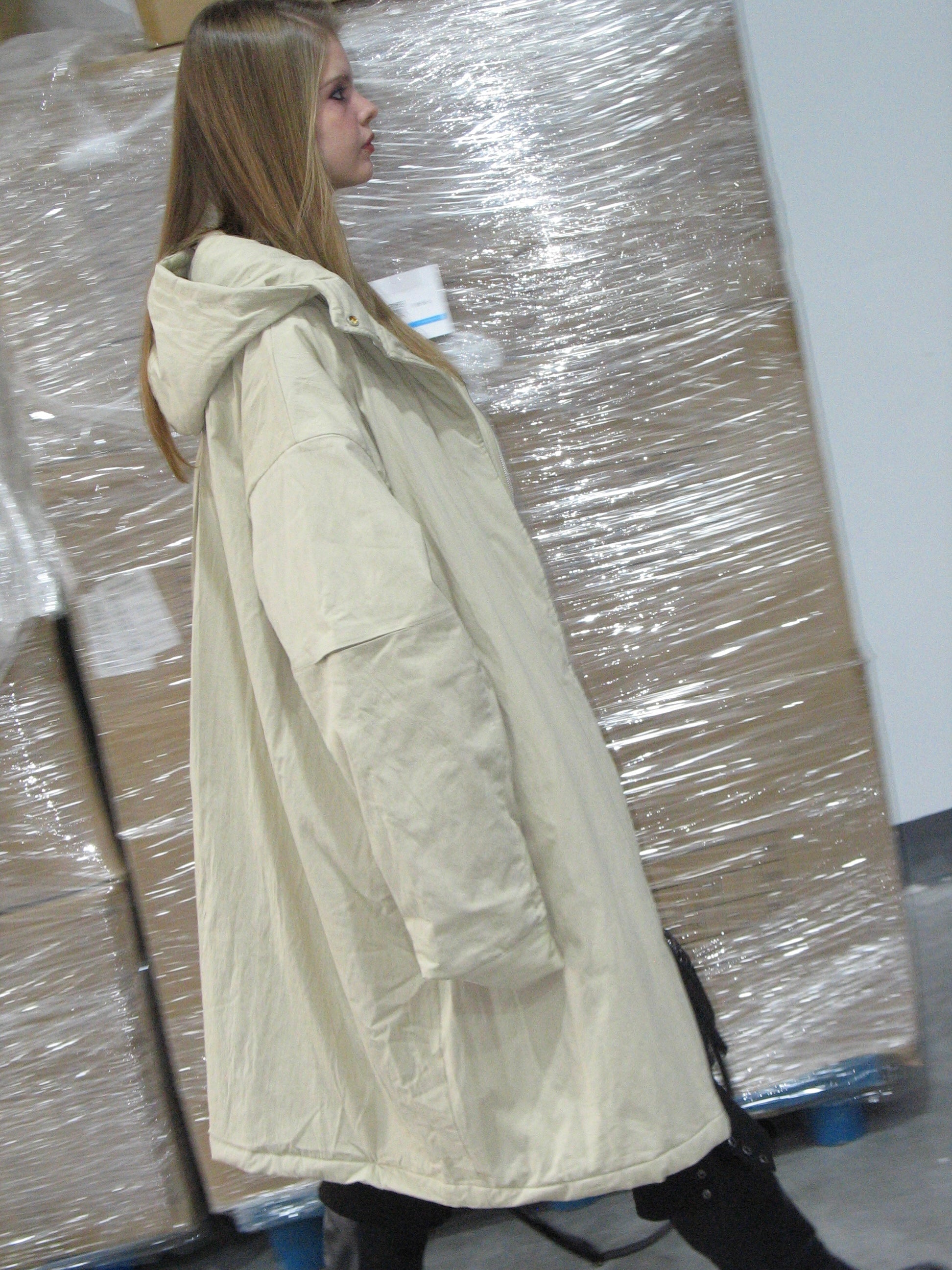 PROD  2023 winter 2 Hooded Long Lightweight Jacket