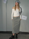 PROD  2023 winter 2 S（us XS） / gray / In-stock Detachable Skirt