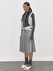 PROD  2023 WINTER Dark Gray Soft Turtleneck Top