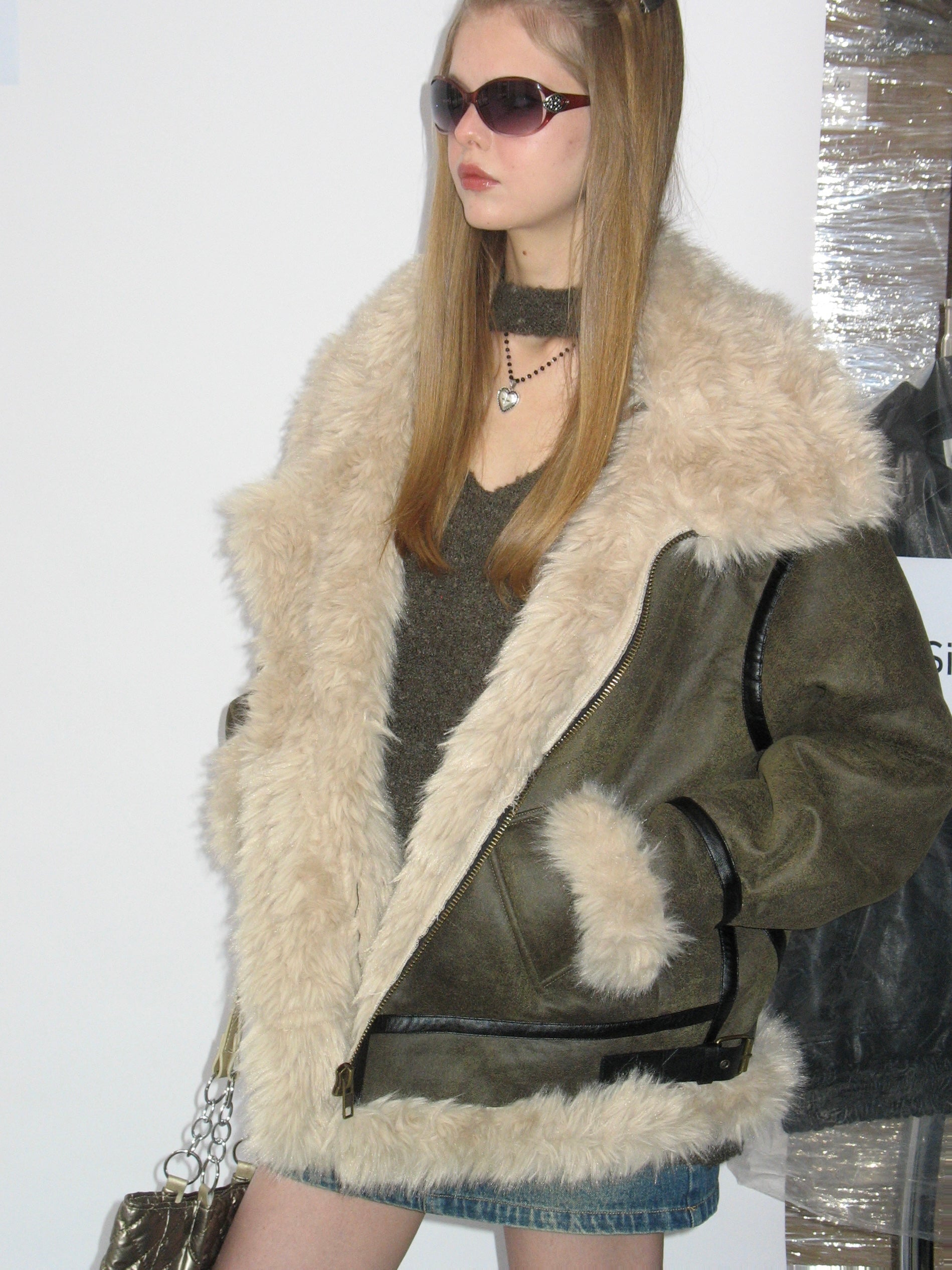PROD  2023 WINTER Faux Fur Leather Coat