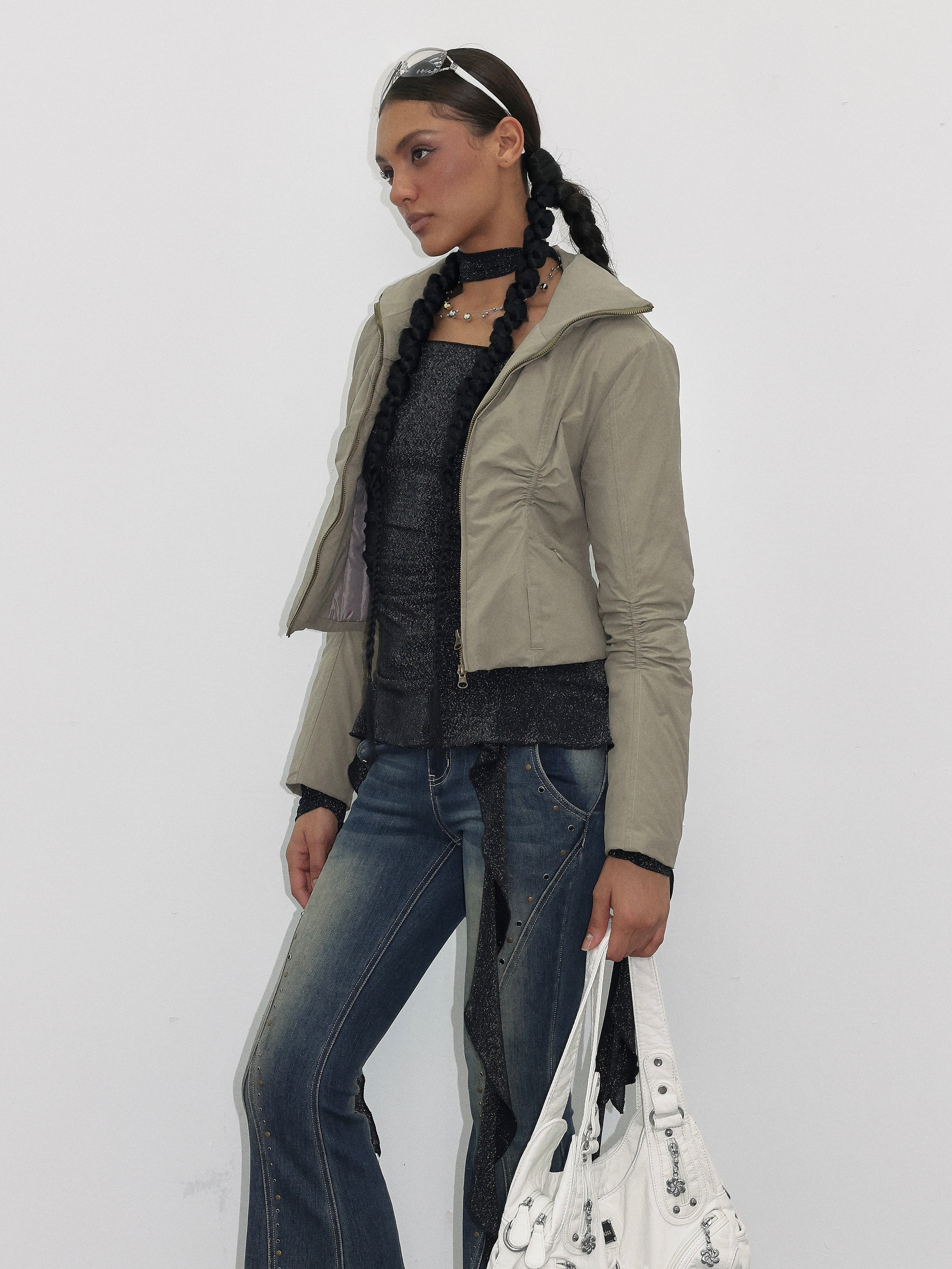 PROD  2023 WINTER Grayish Green Lightweight Down Jacket