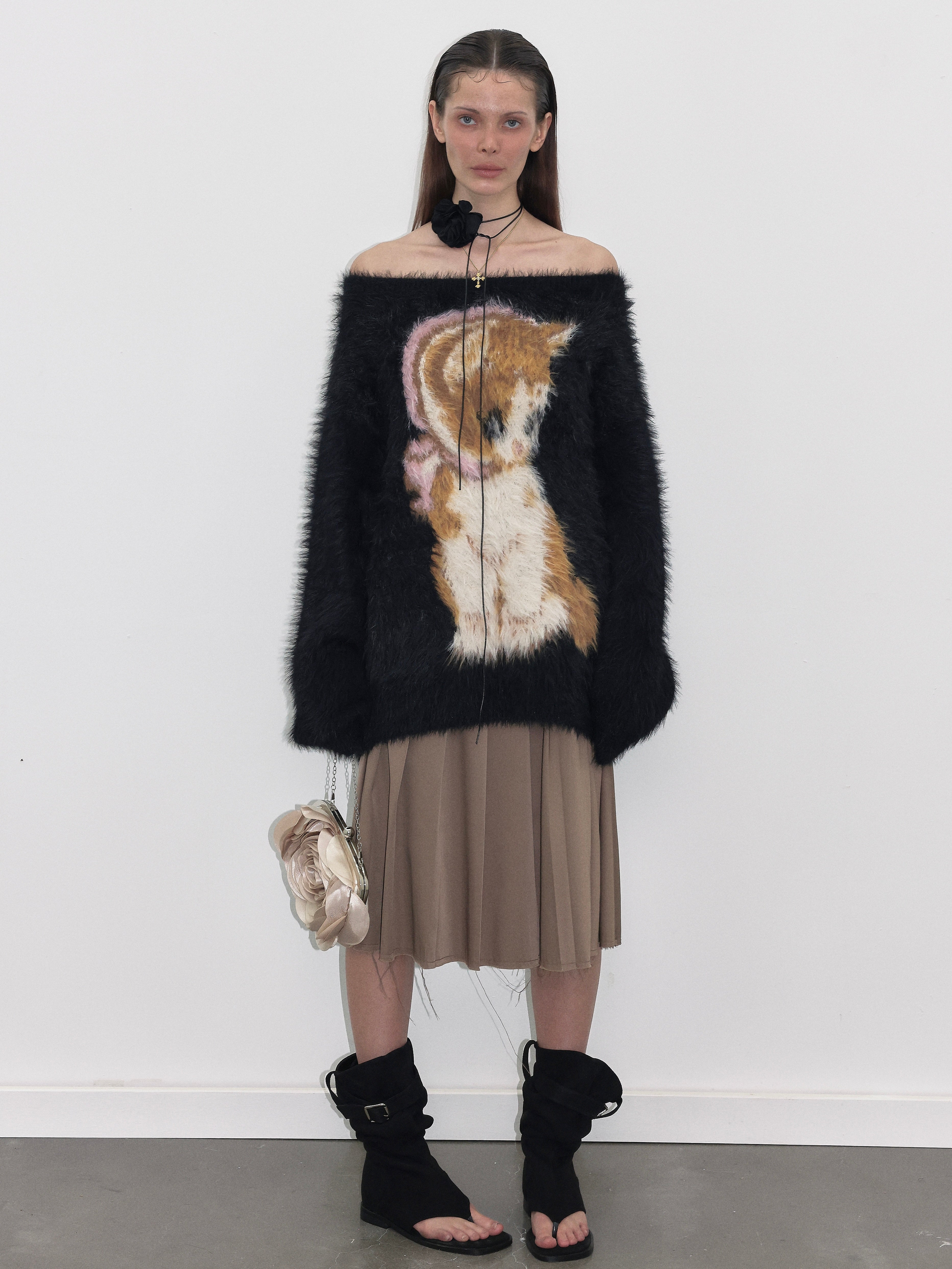 PROD  2023 WINTER Kitty Fluffy Sweater