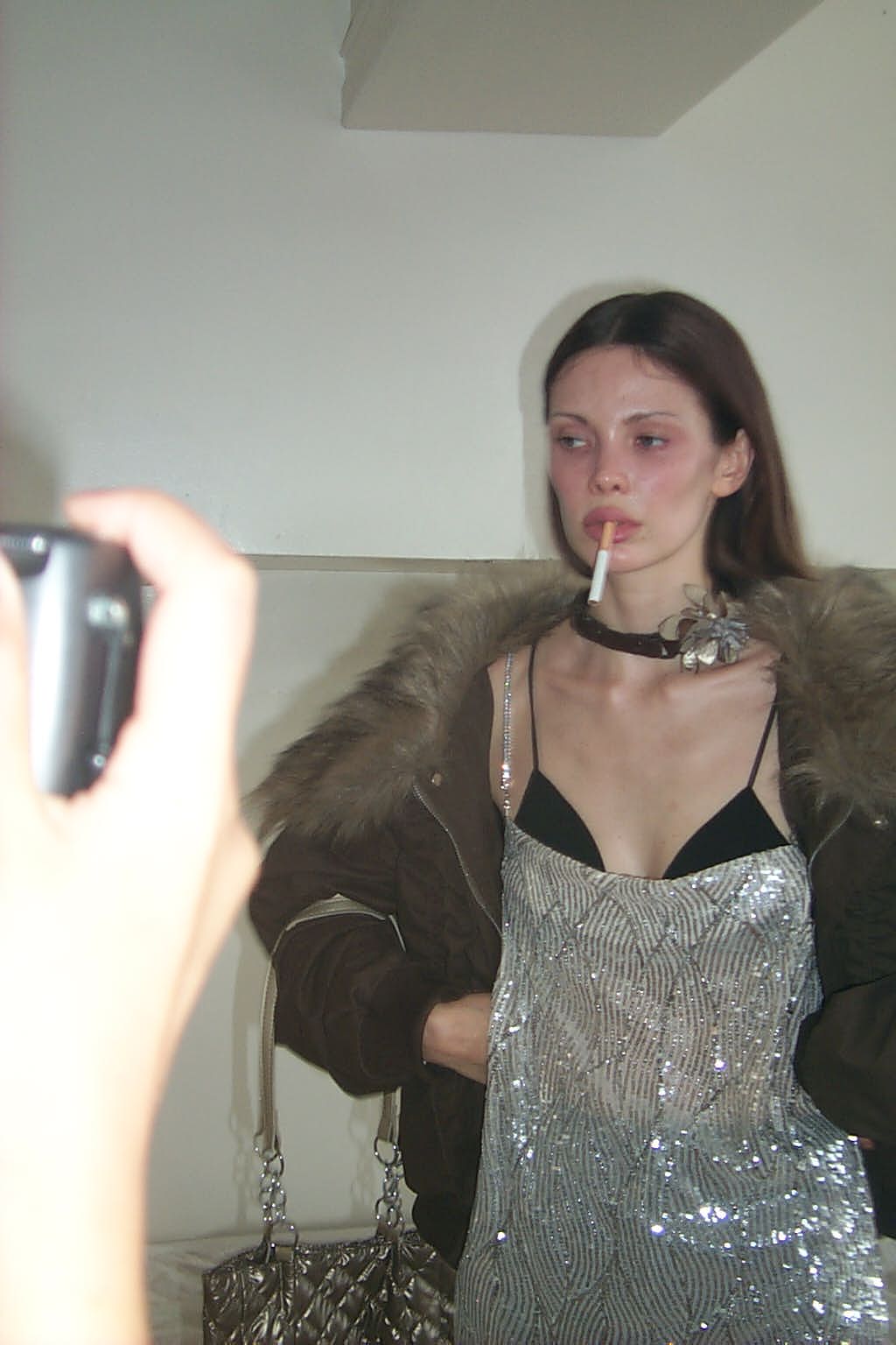 PROD  2023 WINTER Olive Green Faux Fur Down Jacket