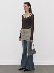 PROD  2023 WINTER Rhinestone Semi-Sheer Long Sleeve