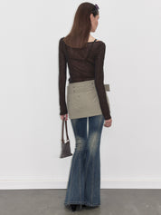 PROD  2023 WINTER Rhinestone Semi-Sheer Long Sleeve