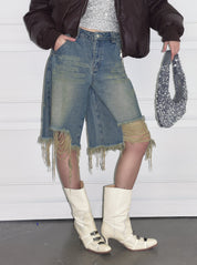 PROD  2023 WINTER Ripped Short Jeans