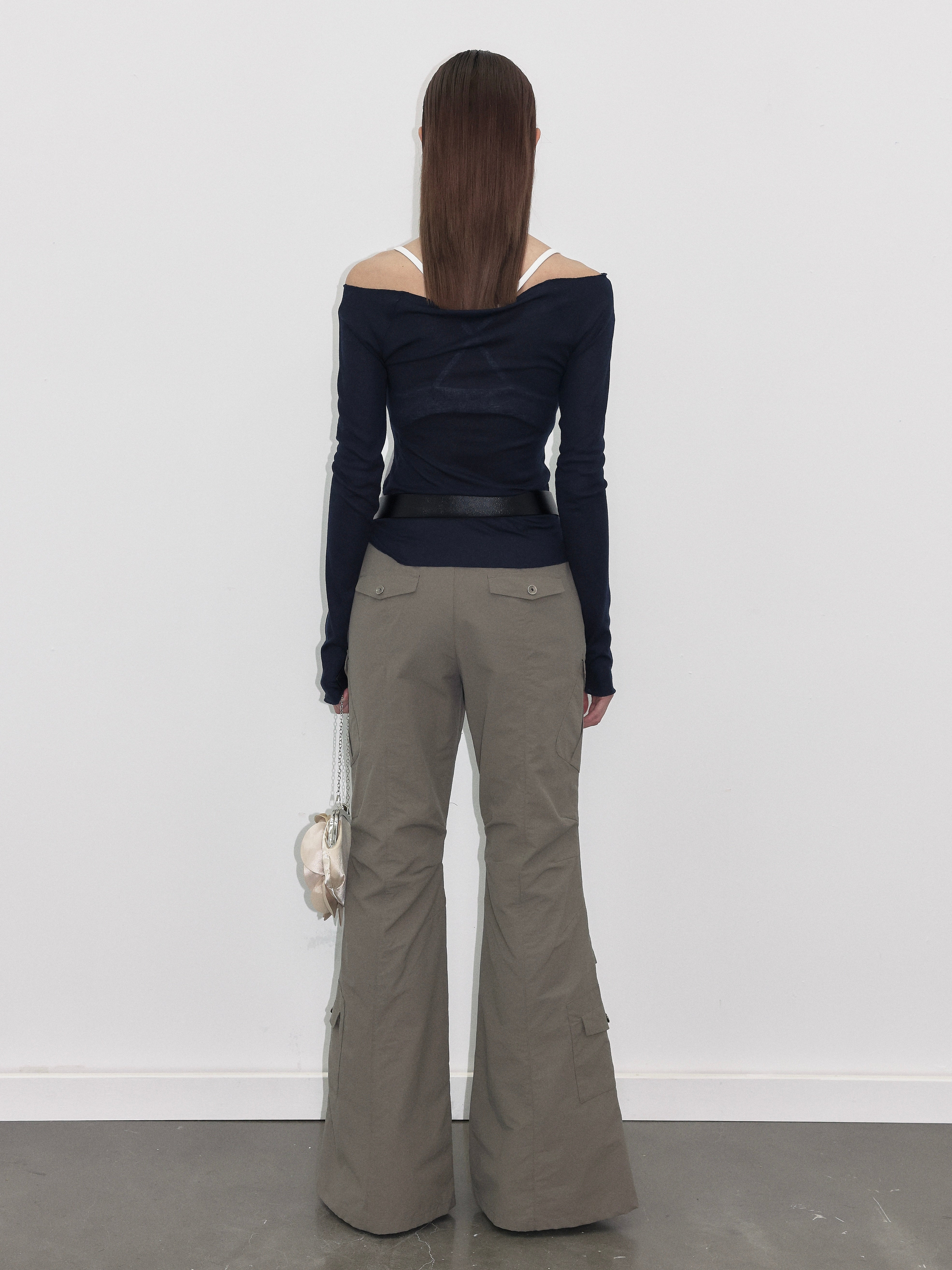 PROD  2023 WINTER Semi-sheer Long sleeve Blue
