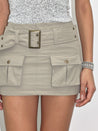 PROD  2023 WINTER White Lightweight Down  Mini Skirt