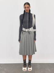 PROD  2023 WINTER XS / dark gray / In-stock Dark Gray Soft Turtleneck Top