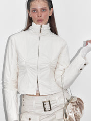 PROD  2023 WINTER XS / white / In-stock White Lightweight Down Jacket