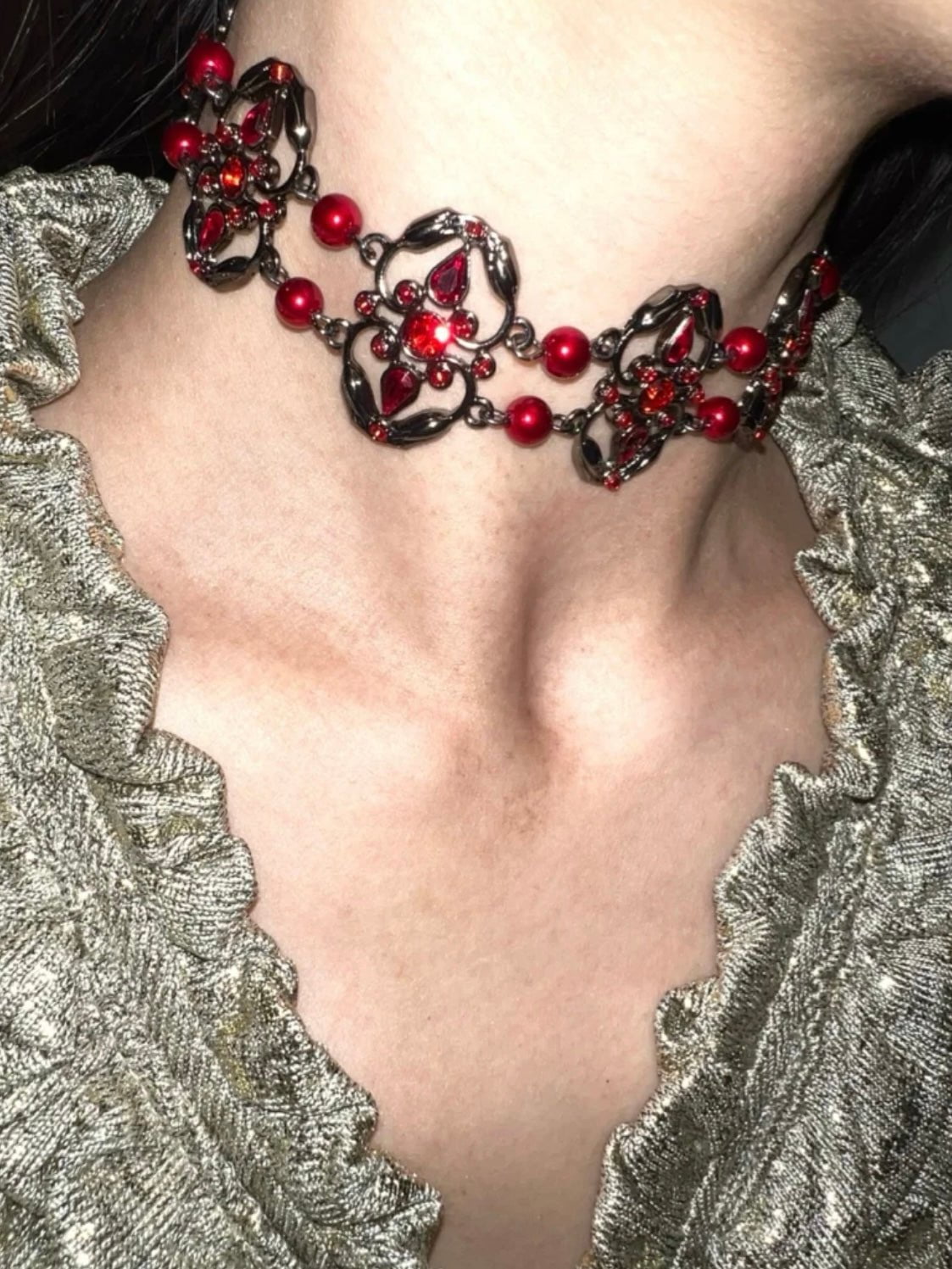 PROD 2024-2 Red choker / One size / In-stock Accessories 08